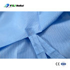 Wodoszczelna, niebieska, izolacyjna suknia chirurgiczna, SMS PP PE jednorazowy garnitur.